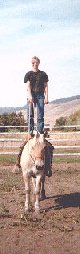 Katie Lay standing atop Hamba, 4th day of training